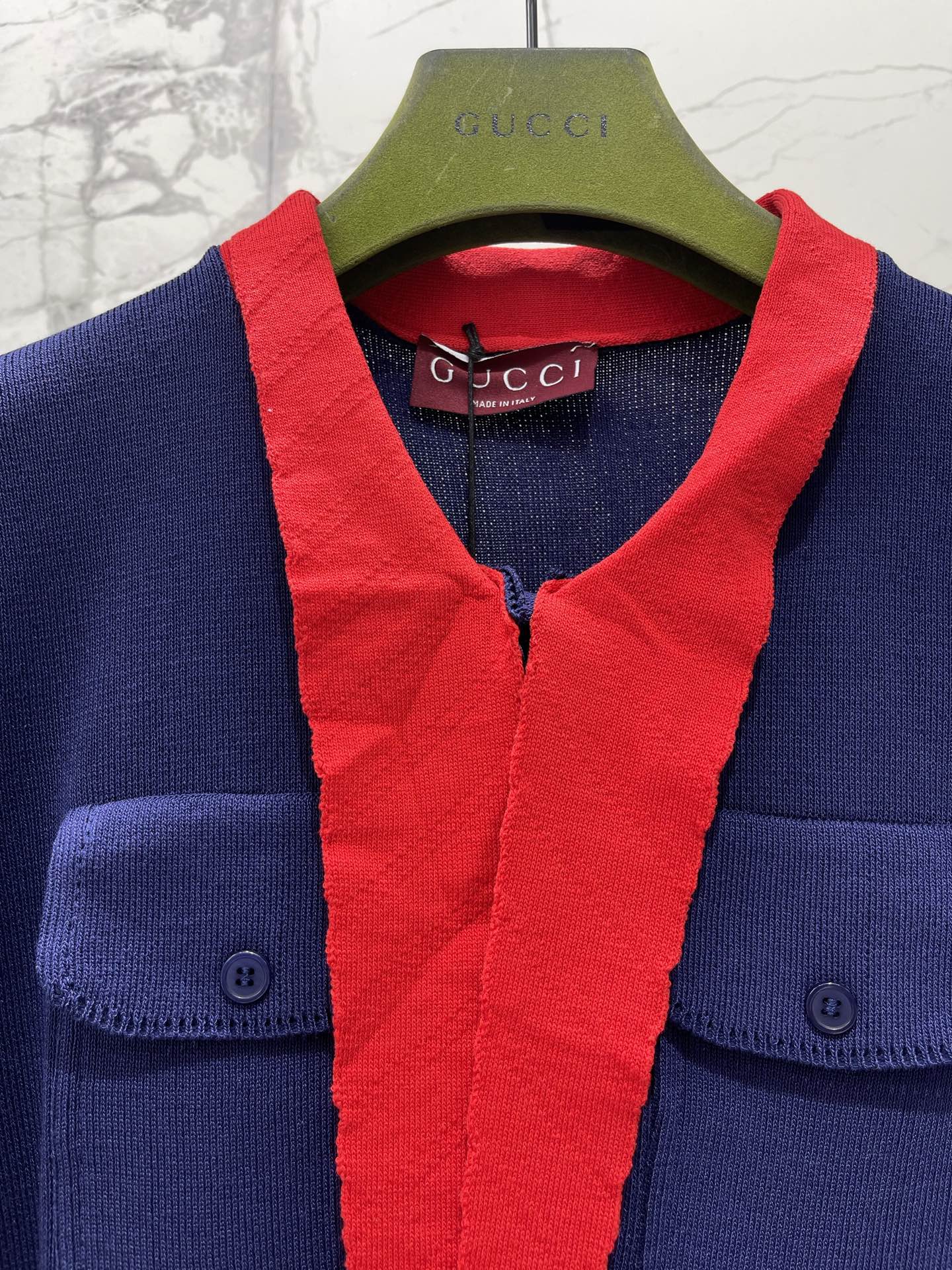 GUCCI 26S SHORT-SLEEVE KNIT CARDIGAN 395