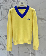 LOEWE 26S V-NECK KNITTED SWEATER 555