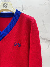 LOEWE 26S V-NECK KNITTED SWEATER 553