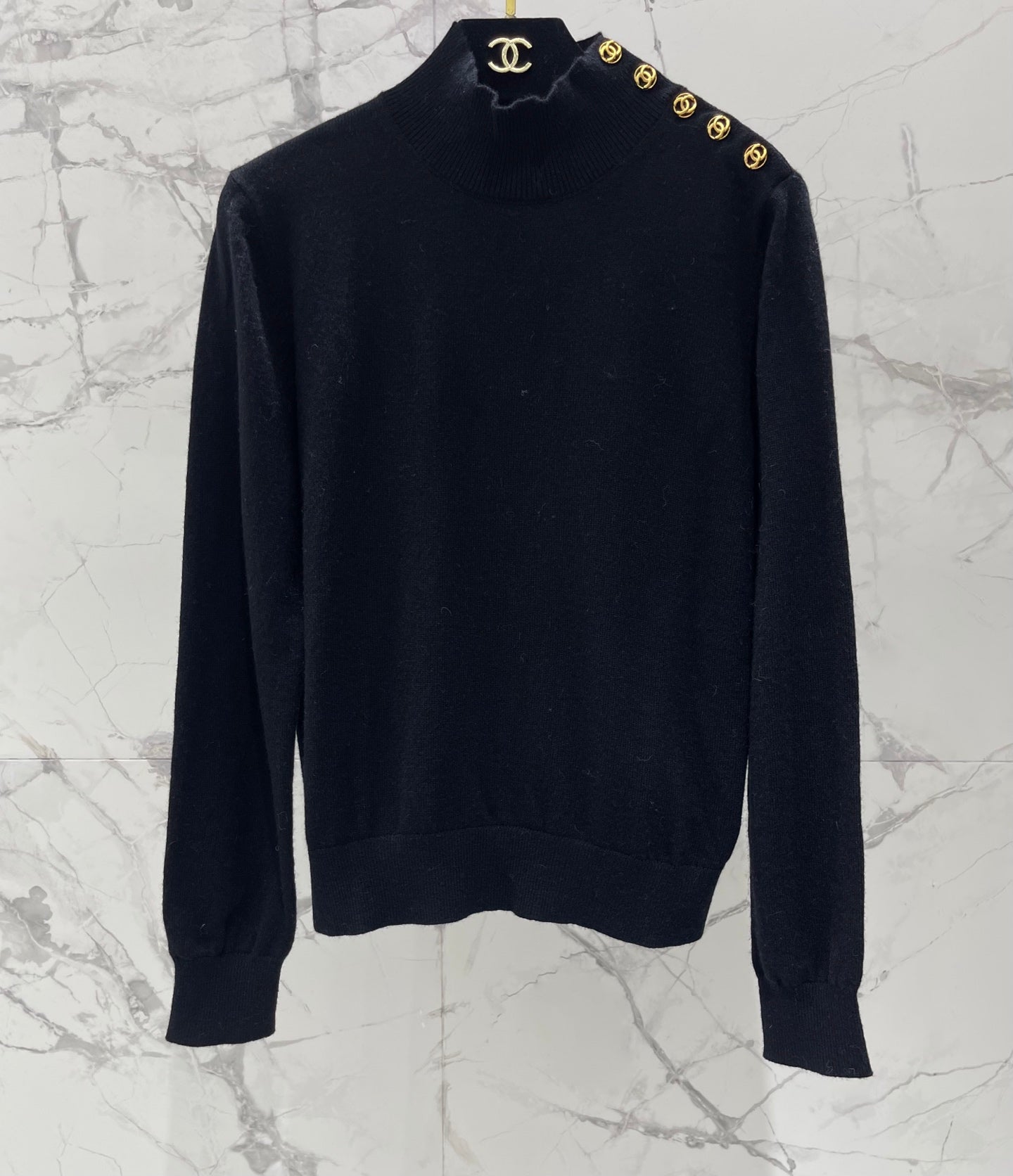 CHANEL 26S NECK KNIT SWEATER 1549