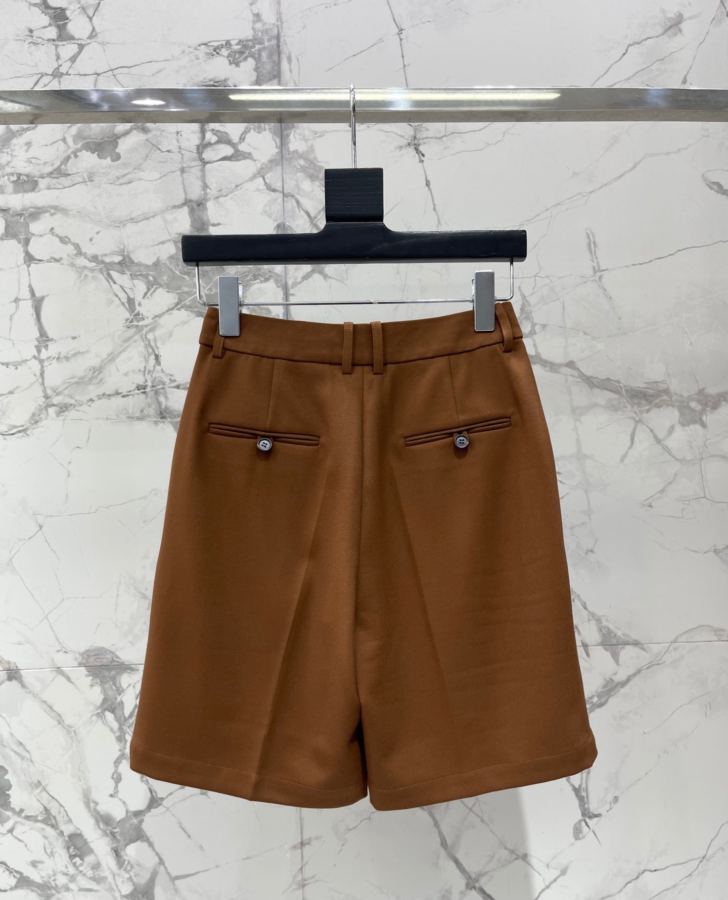 YSL 26S PLEATED BERMUDA SHORTS 456