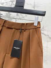 YSL 26S PLEATED BERMUDA SHORTS 456