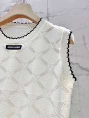 MIUMIU 26S SLEEVELESS KNIT TOP 1438