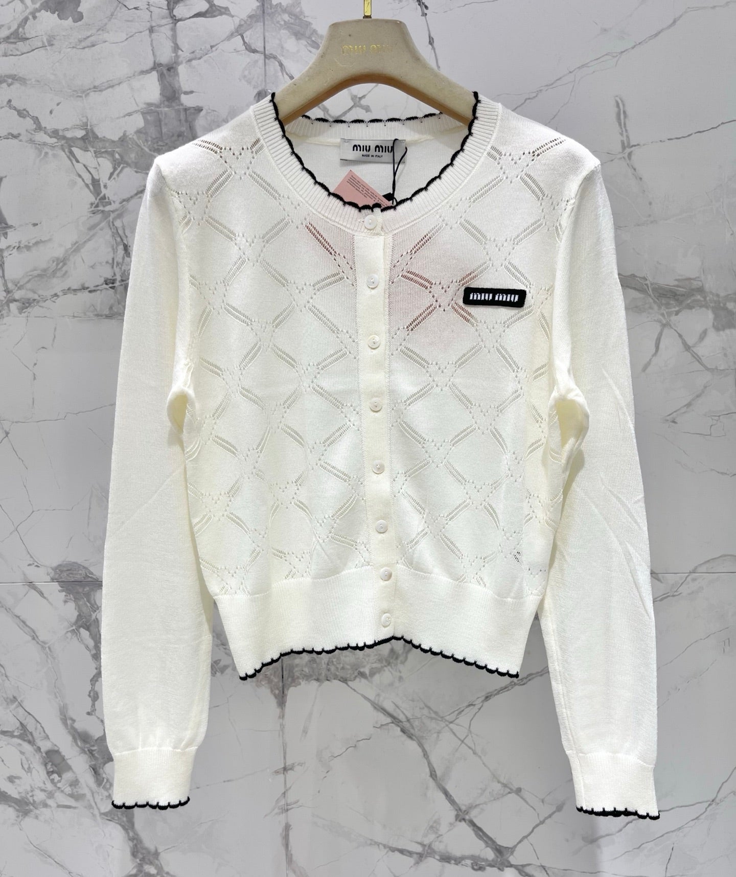 MIUMIU 26S KNIT CARDIGAN 1436