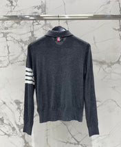THOM 26S KNIT LONG-SLEEVE POLO 312