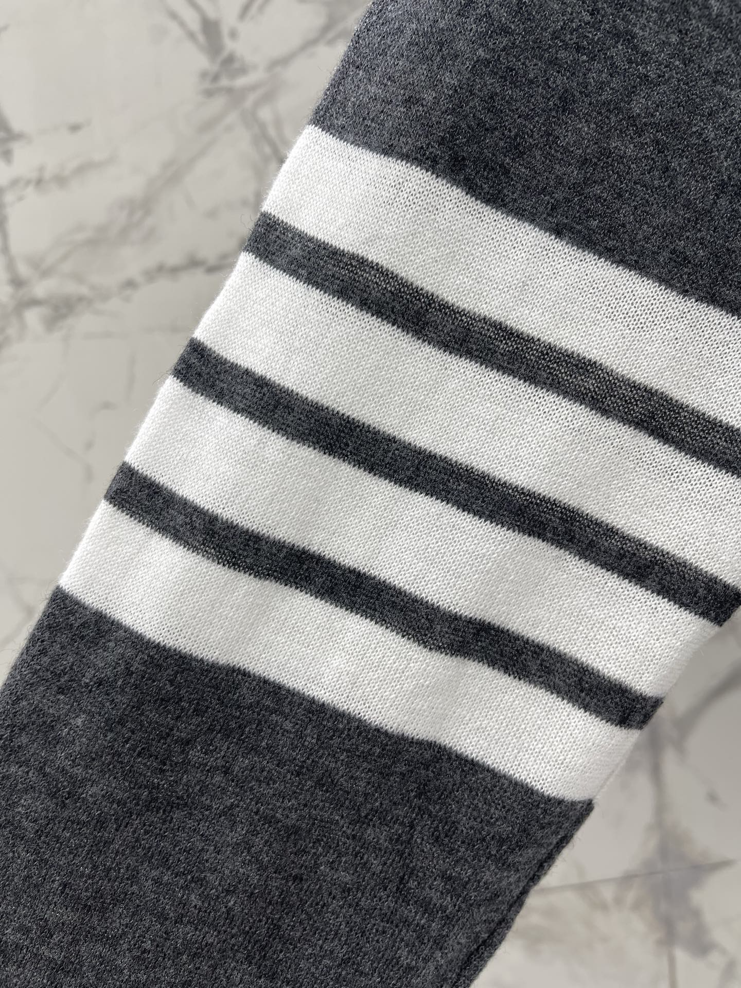 THOM 26S KNIT LONG-SLEEVE POLO 312