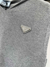 PRADA 26S HOODED SLEEVELESS KNIT TOP 1021