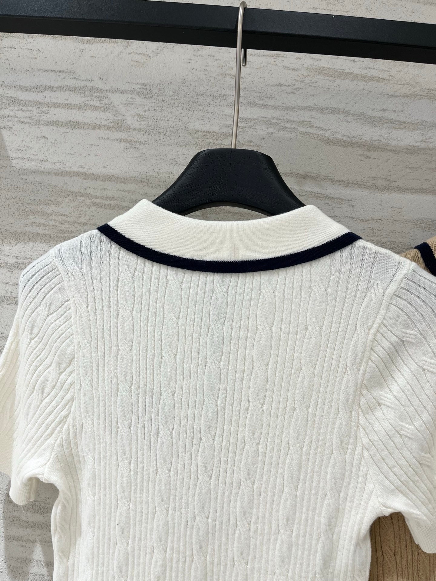 LOEWE 26S CABLE-KNIT LOGO SWEATER TOP 534