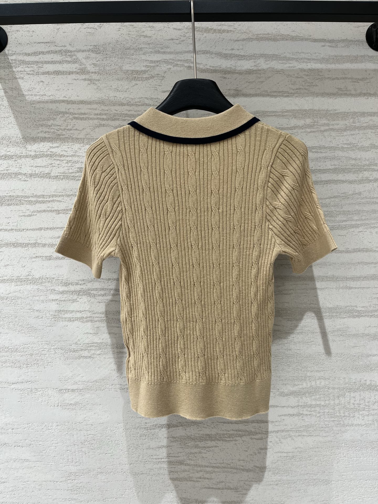 LOEWE 26S CABLE-KNIT LOGO SWEATER TOP 533