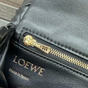 LOE 20 PUFFER GOYA BAG IN BLACK NAPPA LAMBSKIN