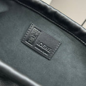 LOE 27 HAMMOCK COMPACT BAG IN BLACK CALFSKIN