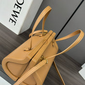 CYLINDER BAG 25 IN PEANUT BROWN CALFSKIN