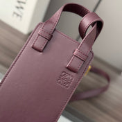 HAMMOCK SLICE 25 BAG IN PLUM PURPLE SHINY CALFSKIN