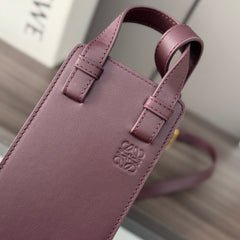 HAMMOCK SLICE 25 BAG IN PLUM PURPLE SHINY CALFSKIN