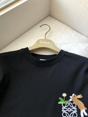 Loewe Rabbit T-shirt Black Cotton