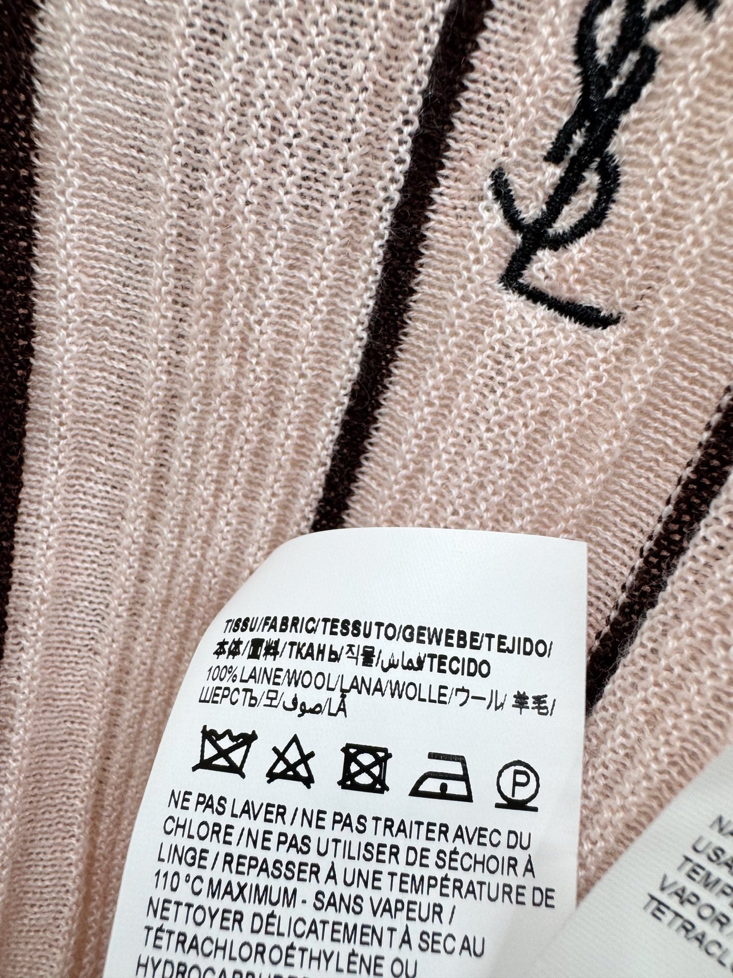 YSL 26S LONG-SLEEVE KNIT POLO SHIRT 485