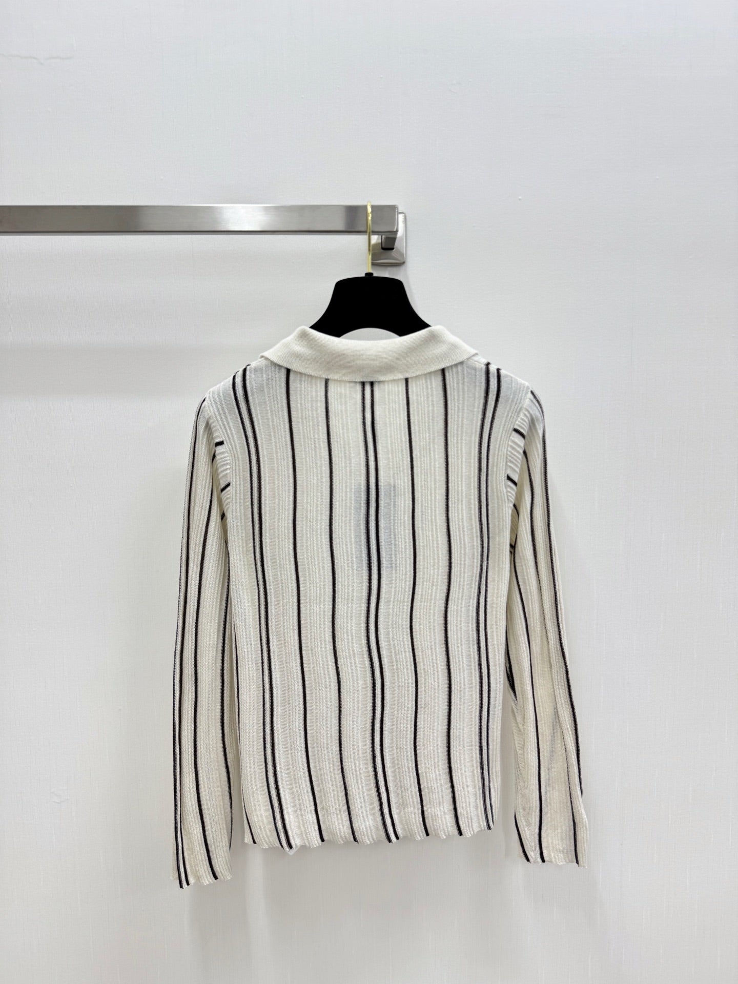 YSL 26S LONG-SLEEVE KNIT POLO SHIRT 483