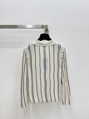 YSL 26S LONG-SLEEVE KNIT POLO SHIRT 483