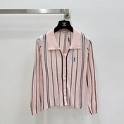 YSL 26S LONG-SLEEVE KNIT POLO SHIRT 485