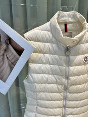 MONCLER 25S DOWN VEST IN WHITE 007
