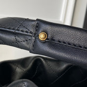 CHANEL 25S HOBO BAG 32 IN BLACK LAMBSKIN