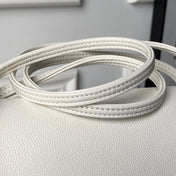 CHANEL 26S SMALL PREPPY COCO FLAP BAG 22 IN IVORY WHITE GRAINED CALFSKIN GOLD HARDWARE