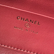 CHANEL 26S BARREL CLUTCH WITH CHAIN 23 IN BLACK QUILTED CALFSKIN GOLD HARDWARE
