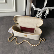 CHANEL 26S VANITY BAG 19 IN IVORY WHITE CAVIAR CALFSKIN GOLD HARDWARE