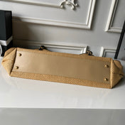 CHANEL 26S MAXI SHOPPING BAG 59 IN BEIGE RAFFIA GOLD HARDWARE