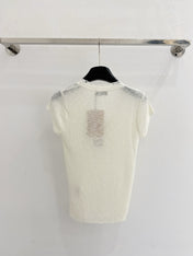 MIUMIU 26S SHORT-SLEEVED SWEATER STYLE 1095