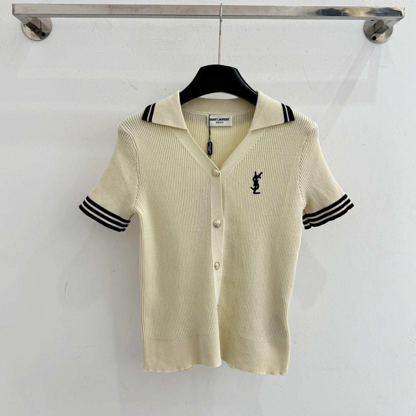 YSL 26S KNIT POLO TOP 493