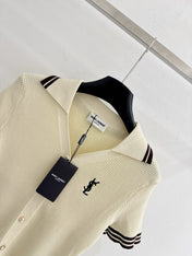 YSL 26S KNIT POLO TOP 493