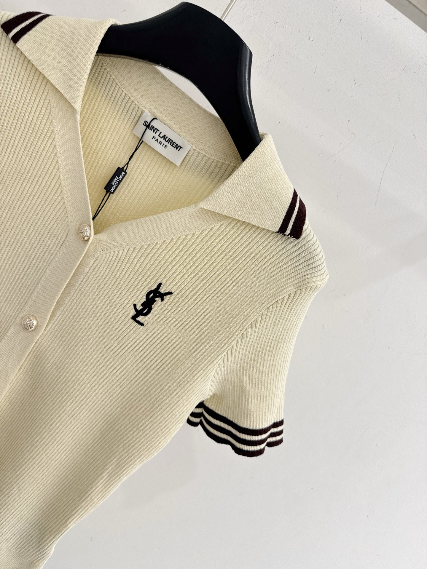 YSL 26S KNIT POLO TOP 493