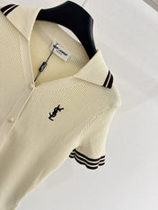 YSL 26S KNIT POLO TOP 493