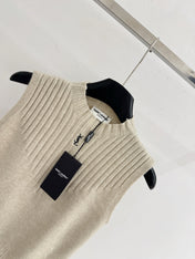 YSL 26S SLEEVELESS MOCK NECK KNIT TOP 492