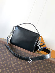 LV 25S NIL BAG 25 IN BLACK CALFSKIN SILVER HARDWARE