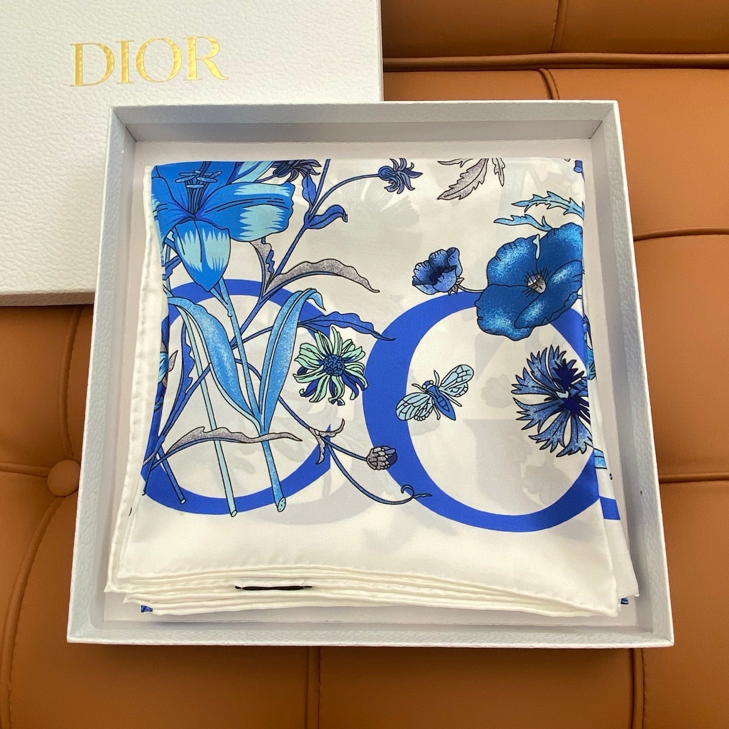 DIOR SCARF 90 CM IN SILK FABRIC 703657