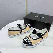 CHANEL 26S MARY JANE SNEAKERS IN BEIGE CALFSKIN