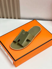 IZMIR SANDAL OLIVE MIX MOSS LAMBSKIN