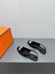 INNOCENTE SLINGBACK IN BLACK SUEDE