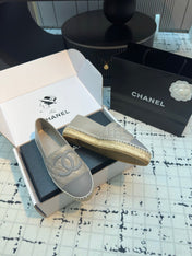 ESPADRILLES LOAFERS IN FLINT GREY LAMBSKIN