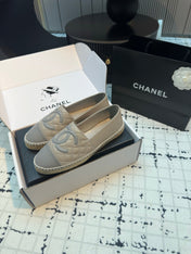 ESPADRILLES LOAFERS IN FLINT GREY LAMBSKIN