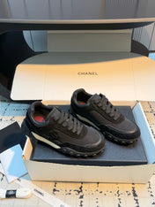 CHANEL 26S CHUNKY SNEAKERS IN BLACK SUEDE