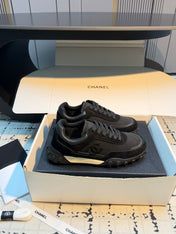 CHANEL 26S CHUNKY SNEAKERS IN BLACK SUEDE