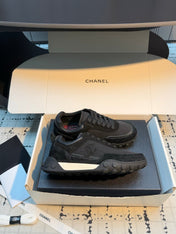 CHANEL 26S CHUNKY SNEAKERS IN BLACK SUEDE