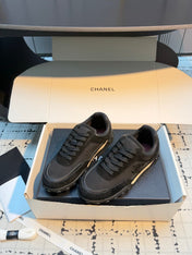 CHANEL 26S CHUNKY SNEAKERS IN BLACK SUEDE