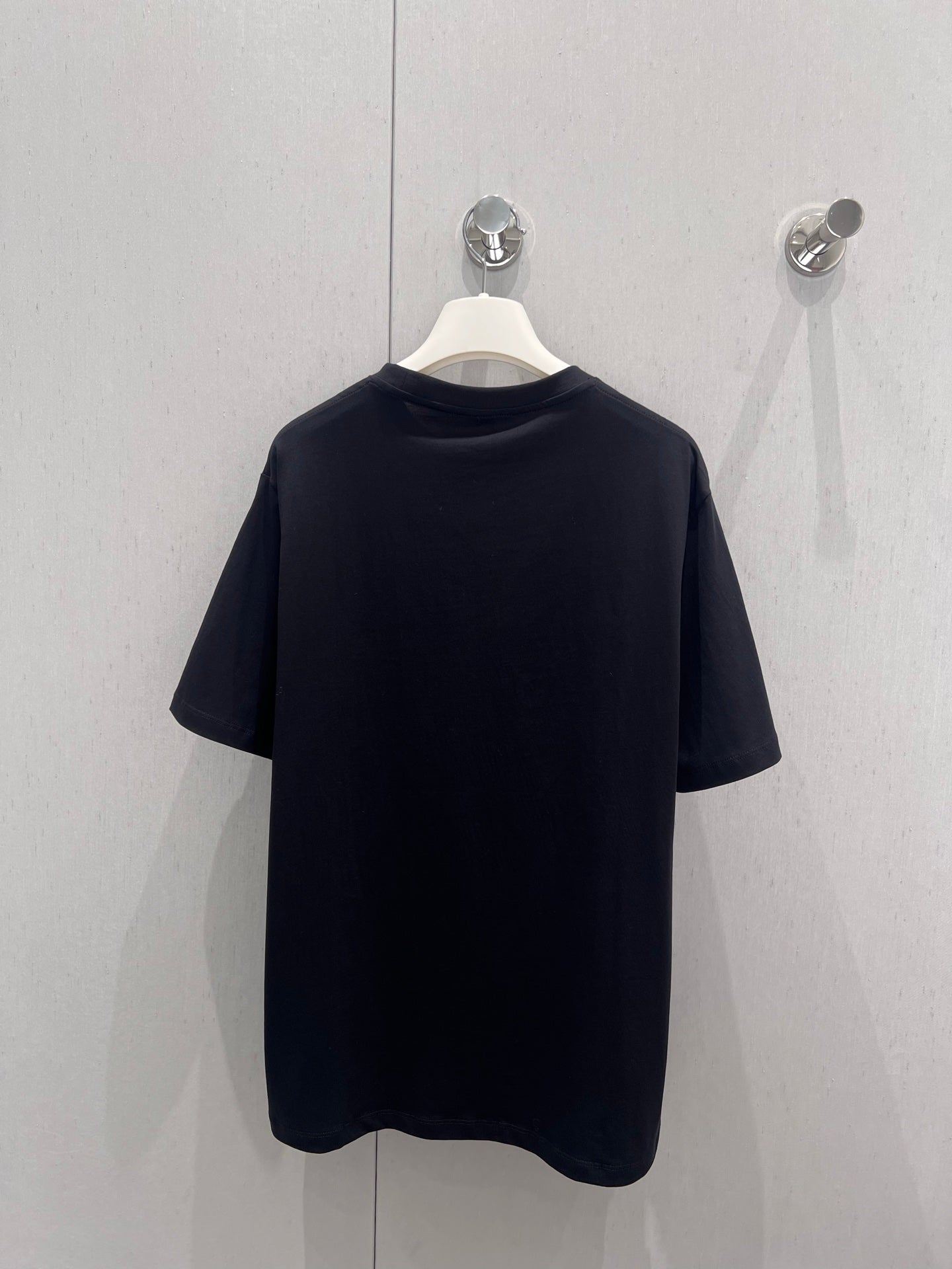 Loewe 25 Embroidered Short-sleeved T-shirt Black Cotton 221445