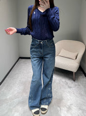 RALPH LAUREN KNITTED V-NECK SWEATER403