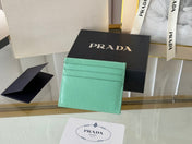 PRA 10 CARD HOLDER IN SEAFOAM GREEN CALFSKIN