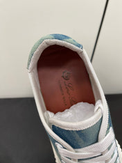 LP CLASSIC BISCUIT SNEAKER SAPPHIRE CALFSKIN